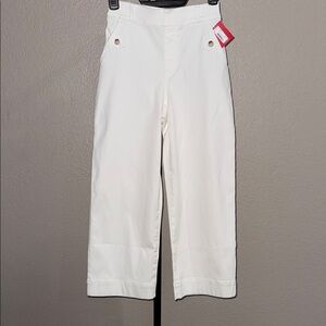 Spanx Stretch Twill Cropped Wide Leg Pants - NWT - MSRP $100